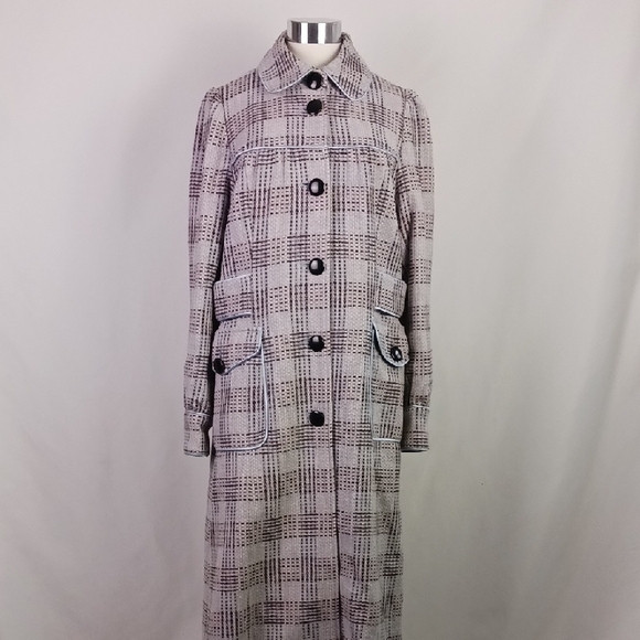 J&L Blue Plaid Coat. - Picture 1 of 11